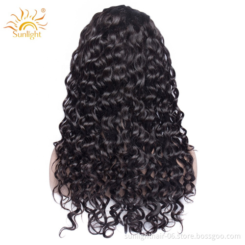 Water Wave Wig Highlight Color Wig human hair wigs Human Hair Toupee